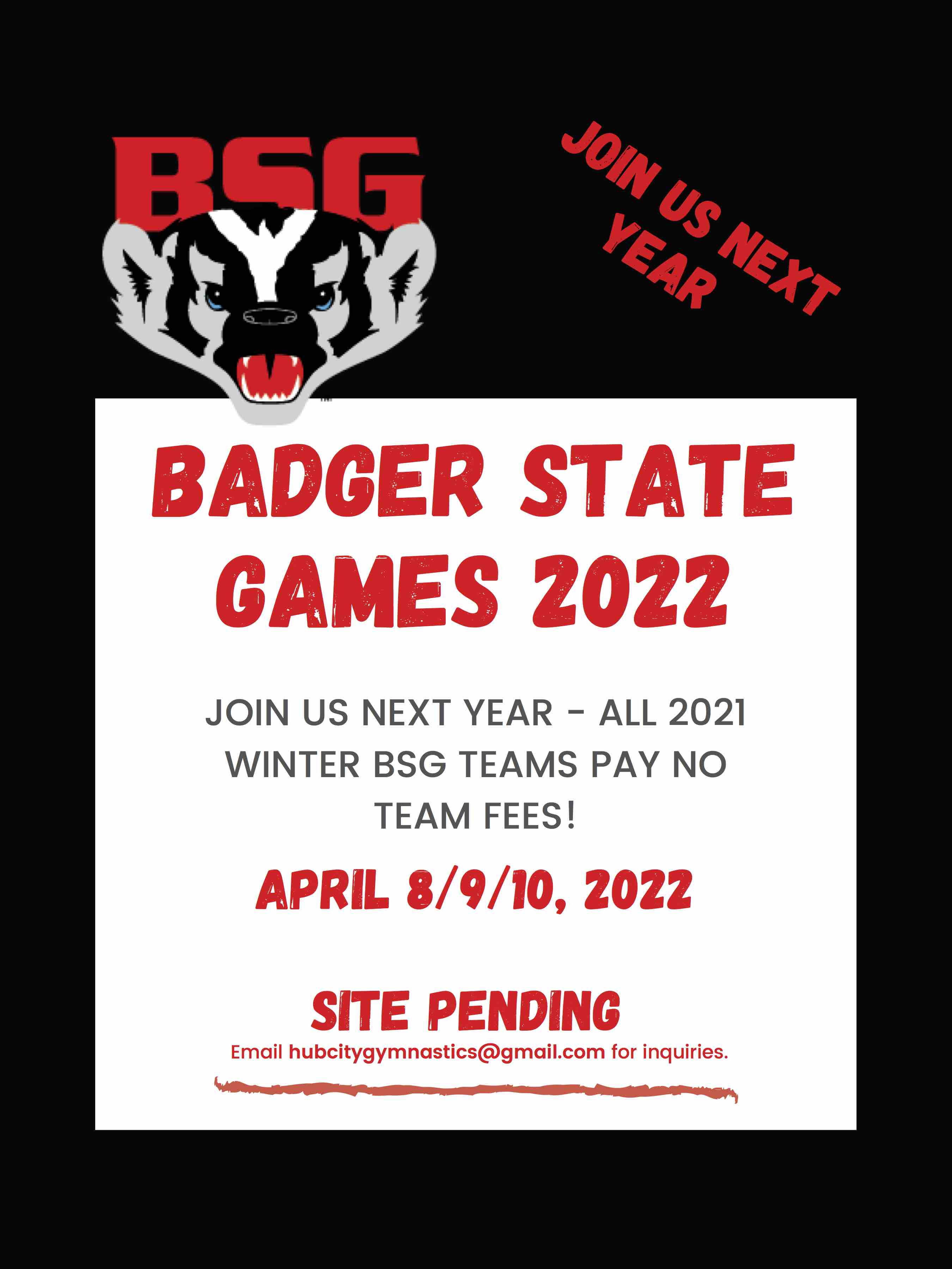 2022 BADGER STATE GAMES Hub City Gymnastics